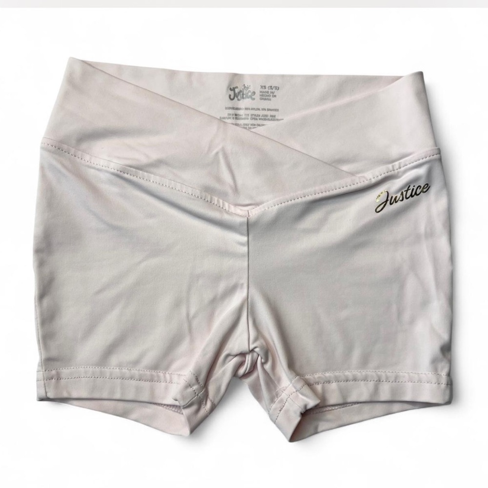 Justice girls Athletic light pink Shorts